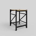 Longspan Work Bench - Steel Mesh Shelves