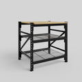 Longspan Work Bench - Steel Mesh Shelves