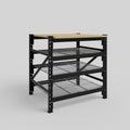 Longspan Work Bench - Steel Mesh Shelves