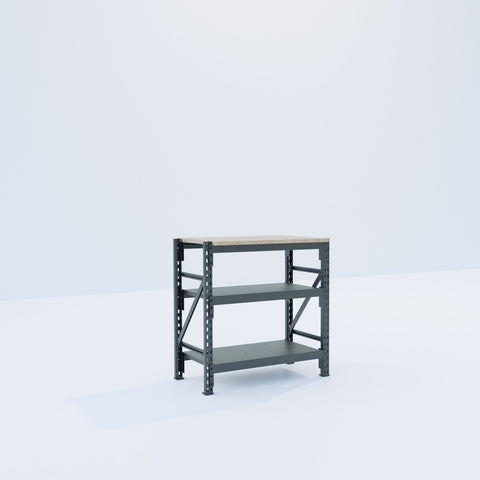 Longspan Work Bench - Steel Shelves