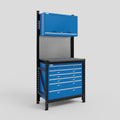 M1 Modular Work Bench - H2100mm x W1020mm | Laminate WBT | Blue
