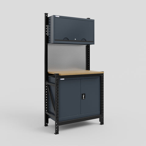 M1 Modular Work Bench - H2100mm x W1020mm | MDF WBT | Dark Grey
