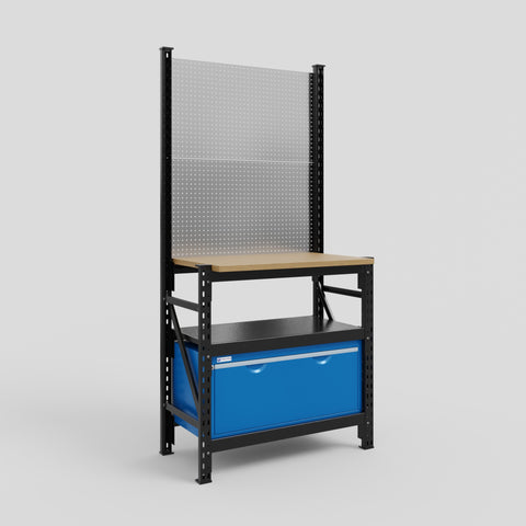 M1 Modular Work Bench - H2100mm x W1020mm | MDF WBT | Blue