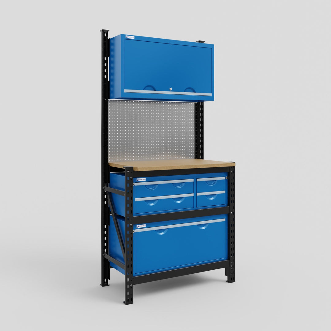 M1-2 Modular Work Bench with Overheads - H2100mm x W1020mm | MDF WBT ...