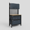 M1 Modular Work Bench - H2100mm x W1020mm | MDF WBT | Dark Grey
