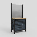 M1 Modular Work Bench - H2100mm x W1020mm | MDF WBT | Dark Grey