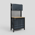 M1 Modular Work Bench - H2100mm x W1020mm | MDF WBT | Dark Grey