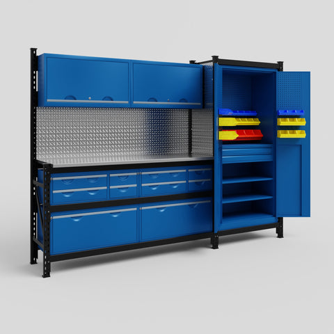 Module 10 with Overhead Cabinets - Fully Loaded Aluminium