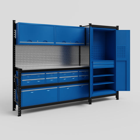 Module 10 with Overhead Cabinets - Fully Loaded Aluminium