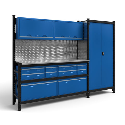 Module 10 with Overhead Cabinets - Fully Loaded Aluminium