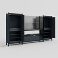M121 Modular Work Bench - H2100mm x W3840mm | Laminate WBT | Dark Grey