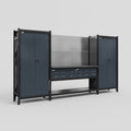 M121 Modular Work Bench - H2100mm x W3840mm | Laminate WBT | Dark Grey