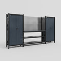 M121 Modular Work Bench - H2100mm x W3840mm | Laminate WBT | Dark Grey