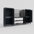 M121 Modular Work Bench - H2100mm x W3840mm | Laminate WBT | Dark Grey