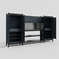 M121 Modular Work Bench - H2100mm x W3840mm | Laminate WBT | Dark Grey