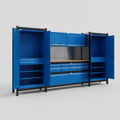 M121 Modular Work Bench - H2100mm x W3840mm | MDF WBT | Blue