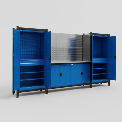 M121 Modular Work Bench - H2100mm x W3840mm