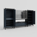 M121 Modular Work Bench - H2100mm x W3840mm | Stainless WBT | Dark Grey