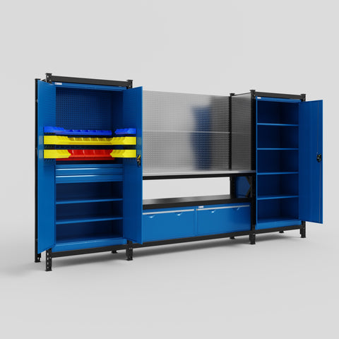 M121 Modular Work Bench - H2100mm x W3840mm