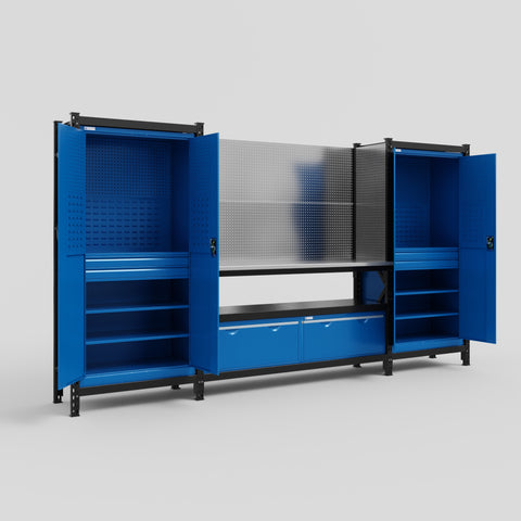 M121 Modular Work Bench - H2100mm x W3840mm