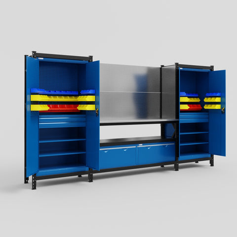 M121 Modular Work Bench - H2100mm x W3840mm
