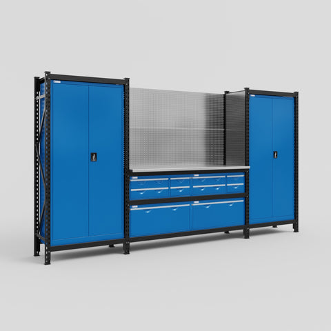 M121 Modular Work Bench - H2100mm x W3840mm