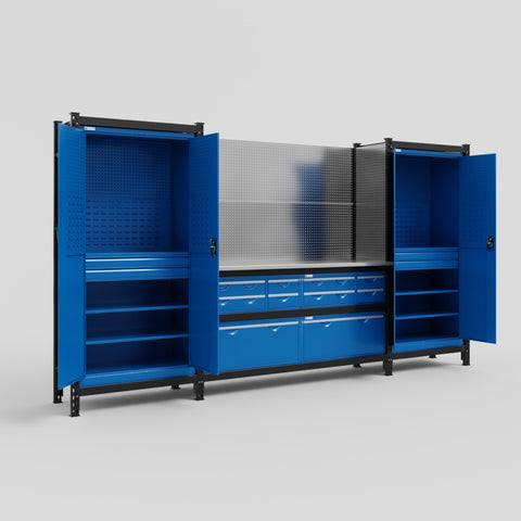 M121 Modular Work Bench - H2100mm x W3840mm