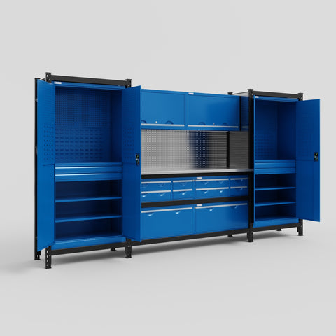M121 Modular Work Bench - H2100mm x W3840mm
