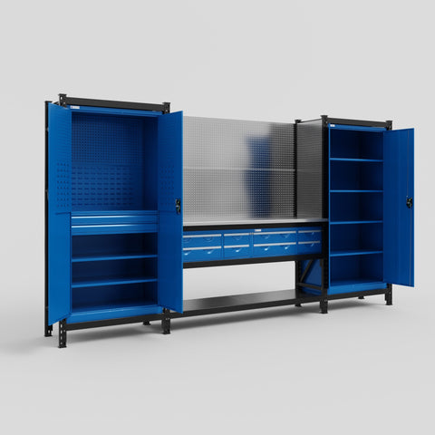 M121 Modular Work Bench - H2100mm x W3840mm