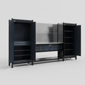 M121 Modular Work Bench - H2100mm x W3840mm | Stainless WBT | Dark Grey