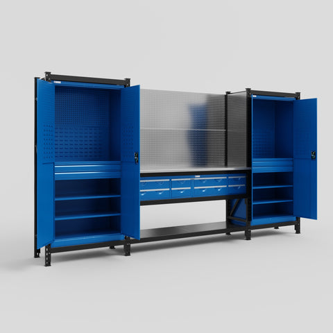M121 Modular Work Bench - H2100mm x W3840mm