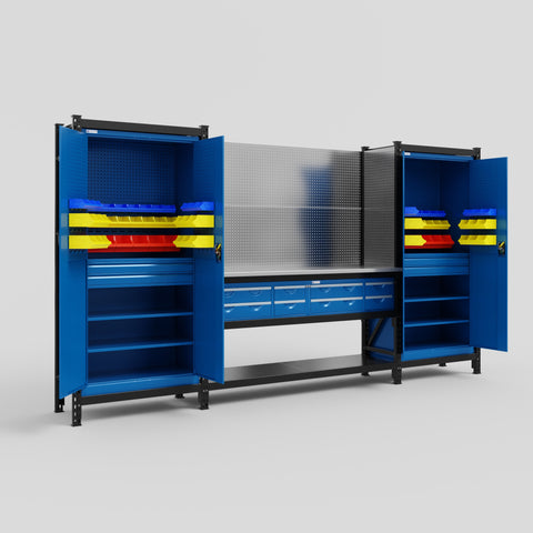 M121 Modular Work Bench - H2100mm x W3840mm