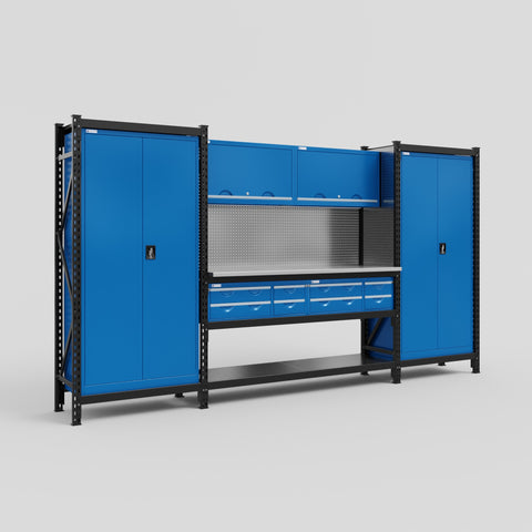 M121 Modular Work Bench - H2100mm x W3840mm