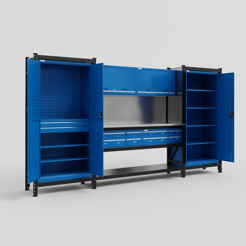 M121 Modular Work Bench - H2100mm x W3840mm