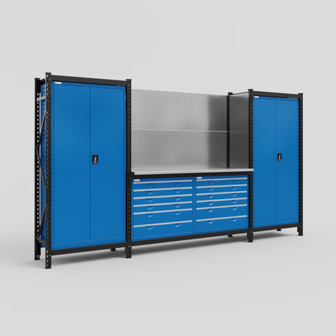 M121 Modular Work Bench - H2100mm x W3840mm