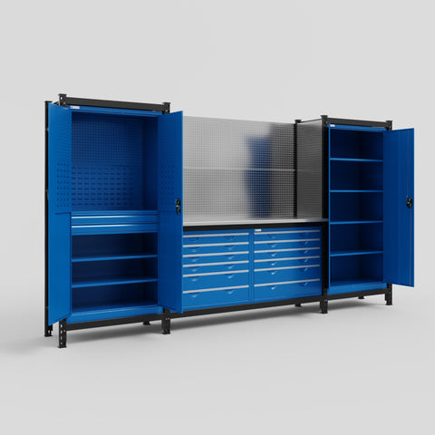 M121 Modular Work Bench - H2100mm x W3840mm