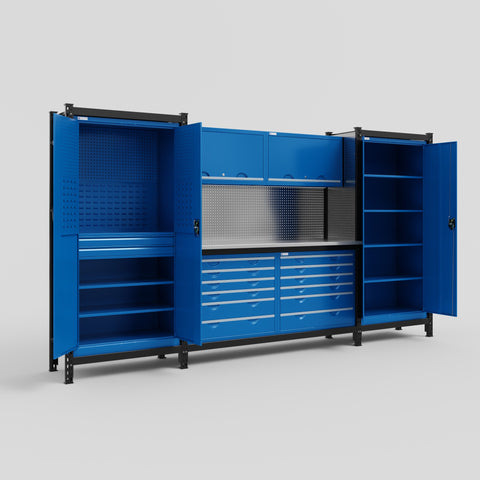 M121 Modular Work Bench - H2100mm x W3840mm
