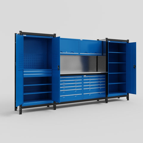 M121 Modular Work Bench - H2100mm x W3840mm