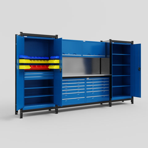 M121 Modular Work Bench - H2100mm x W3840mm