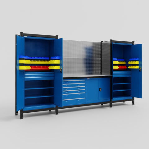 M121-2 Modular Work Bench - H2100mm x W3840mm
