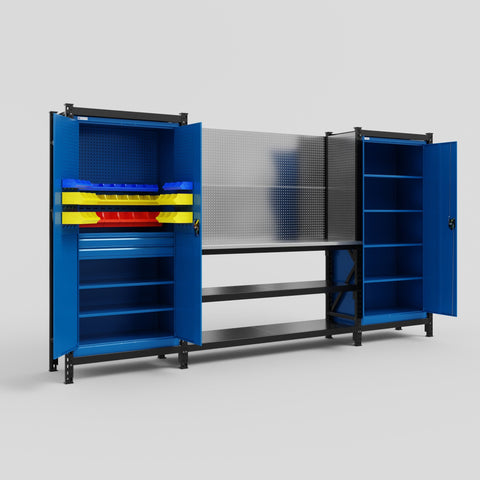 M121-2 Modular Work Bench - H2100mm x W3840mm