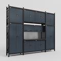 M121 Modular Work Bench - H3100mm x W3840mm | Laminate WBT | Dark Grey