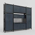 M121 Modular Work Bench - H3100mm x W3840mm | Laminate WBT | Dark Grey