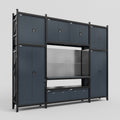 M121 Modular Work Bench - H3100mm x W3840mm | Laminate WBT | Dark Grey