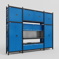 M121 Modular Work Bench - H3100mm x W3840mm | Laminate WBT | Blue