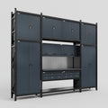 M121 Modular Work Bench - H3100mm x W3840mm | Laminate WBT | Dark Grey