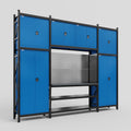 M121 Modular Work Bench - H3100mm x W3840mm | Laminate WBT | Blue