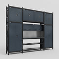M121 Modular Work Bench - H3100mm x W3840mm | Laminate WBT | Dark Grey