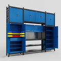 M121 Modular Work Bench - H3100mm x W3840mm | Laminate WBT | Blue