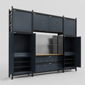 M121 Modular Work Bench - H3100mm x W3840mm | MDF WBT | Dark Grey